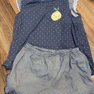 Two sets Carter's tank and shorts pajamas